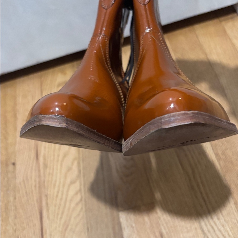 FREE PEOPLE Frontier patent leather cowboy boots - Picture 6 of 13